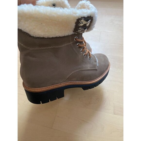 MIA BNWOT "Regis" Combat Boot shearling Hiking Womens Size 8 lace up - Picture 9 of 9
